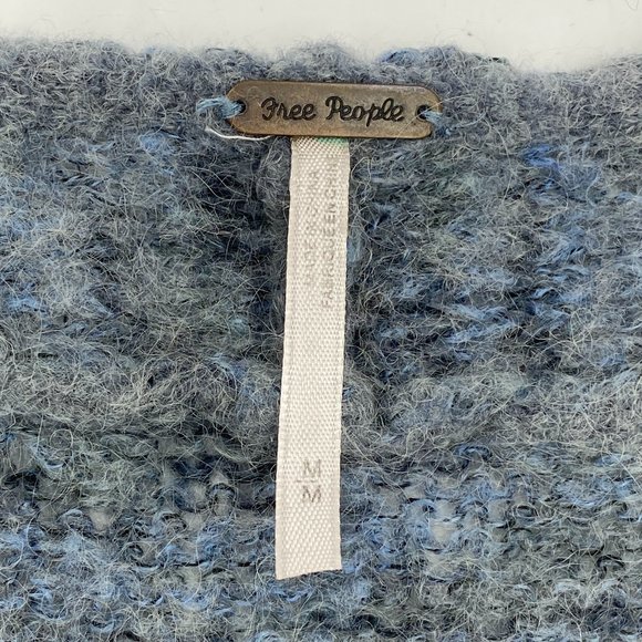 Free People Blue Bell Sleeve Lightweight V-Neck Sweater - Picture 2 of 10